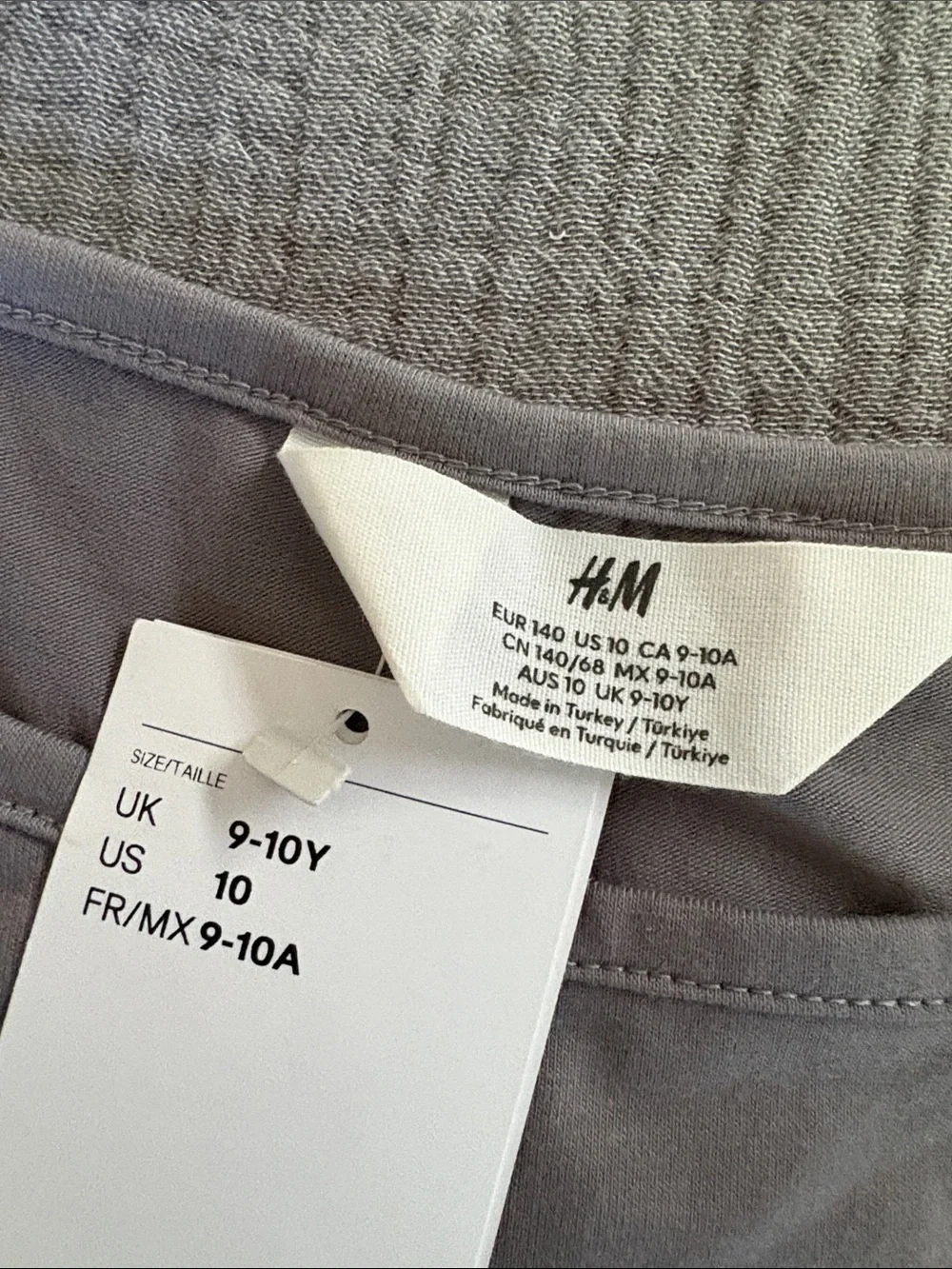 H&M Kids Long Sleeve Top + pants Gray